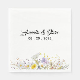 Frühlingsblüten-Hochzeitshandtücher Serviette