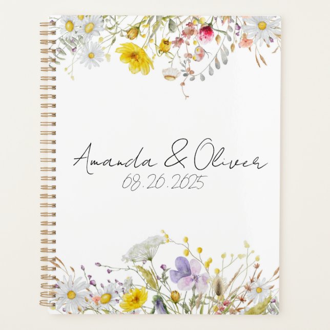 Frühlingsblüten-Hochzeitsplaner Planer (Vorderseite)
