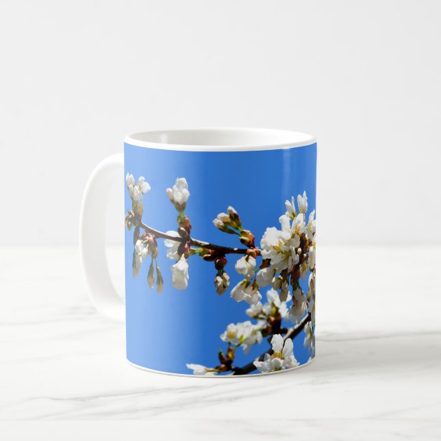 Frühlingsblüten Kaffee Tasse (Vorderseite Links)