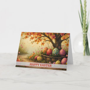 Frühlingsblüten-Magie mit Oster-Ei-Pracht Karte