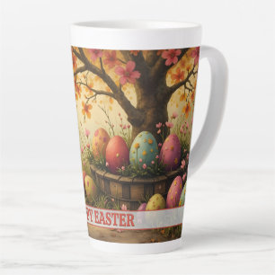 Frühlingsblüten-Magie mit Oster-Ei-Pracht Milchtasse