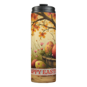 Frühlingsblüten-Magie mit Oster-Ei-Pracht Thermosbecher