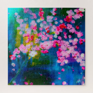 Frühlingsblüten Nebel Fine Art Puzzle