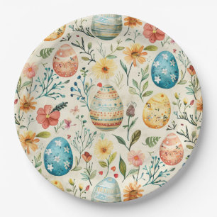 Frühlingsblüten Ostern 1 Pappteller