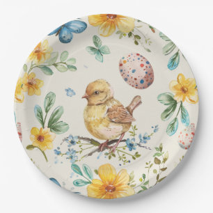 Frühlingsblüten-Ostern 2 Pappteller