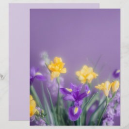 Frühlingsblüten Scrapbook Papier