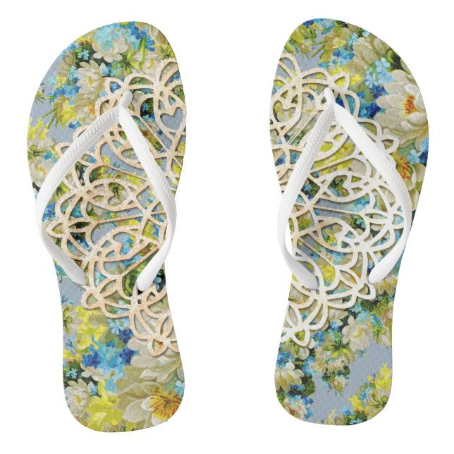 Frühlingsblütenblättrige Flops Flip Flops (Fußbett)
