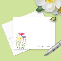 Frühlingsblütenböden Wildblumen Wasserfarben