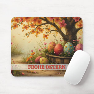 Frühlingsblütenzauber mit Ostereierpracht Mousepad