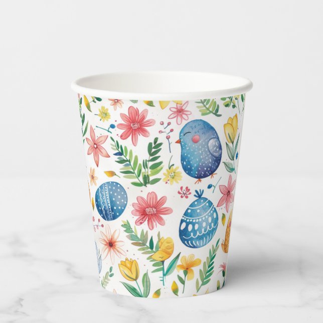 Frühlingsblütester 3 pappbecher (Rückseite)