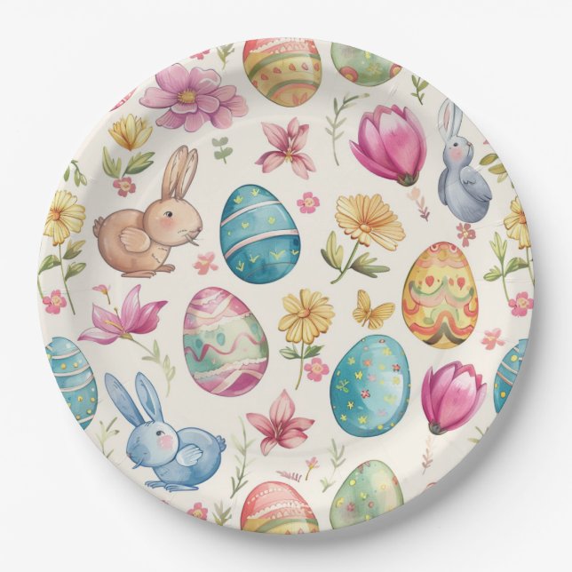 Frühlingsblütester 6 pappteller (Vorderseite)