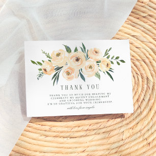 Frühlingsbouquet Brautbad Danksagung Dankeskarte