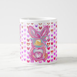 Frühlingsbrände und Herz Jumbo-Tasse