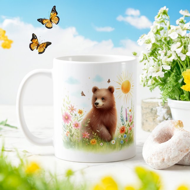 Frühlingsbraun-Bär - Kid-Tasse Kaffeetasse (Von Creator hochgeladen)