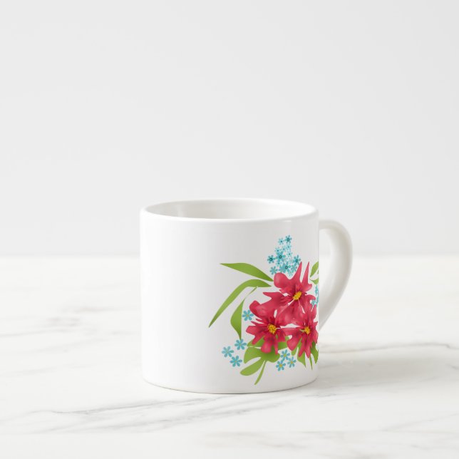 Frühlingsbukett Espressotasse (Vorderseite Rechts)