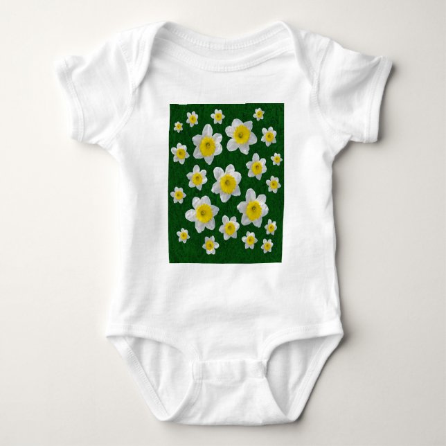 Frühlingsdaffodien Baby Strampler (Vorderseite)