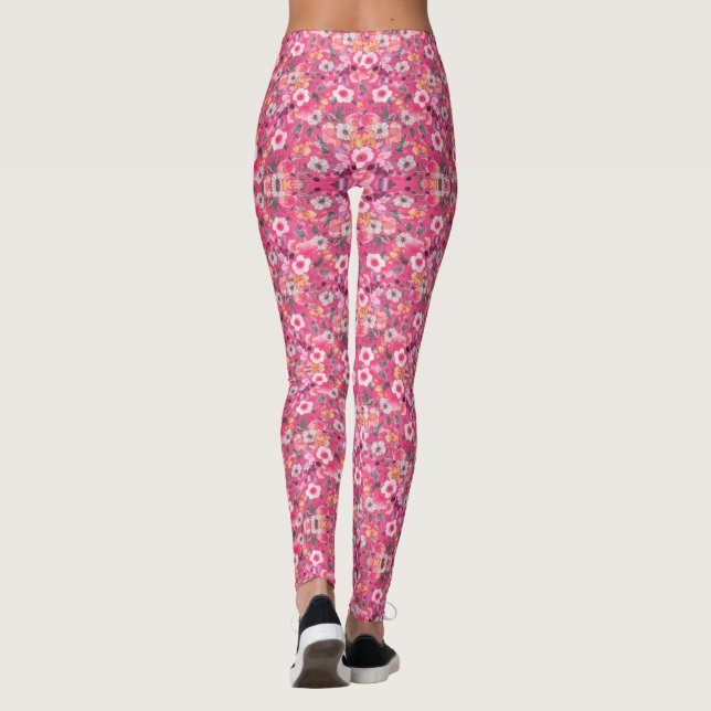 Frühlingsdaffodien Leggings (Rückseite)