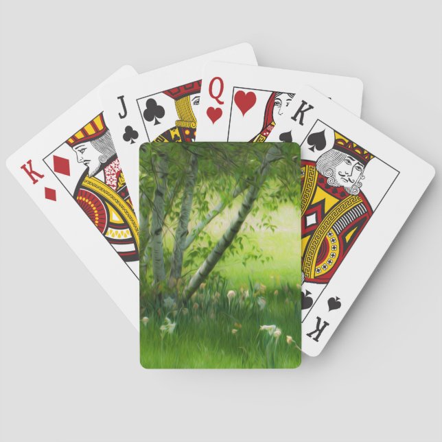 Frühlingsdaffodien Spielkarten (Rückseite)
