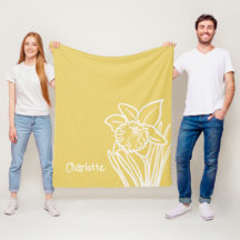 Frühlingsdaffodil Fleece Blanket