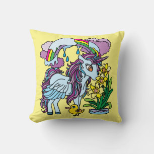 Frühlingsdüdel und Einhorn Kissen