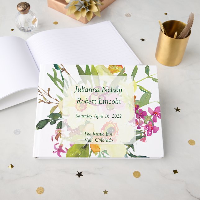 Frühlingsduft Gästebuch (Vorderseite Offen)