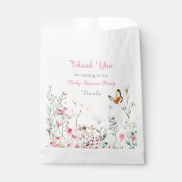 Frühlingsdusche aus tiefrosa Schmetterling Geschenktütchen