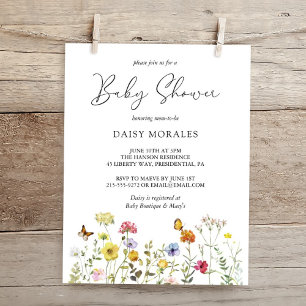 Frühlingsdusche Wildblume farbenfroh Botanisches B Einladung