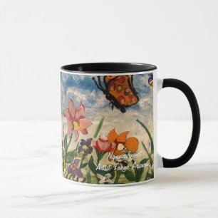 Frühlingserie Blues und Orange-Kinderwerk Tasse