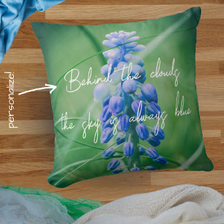 Frühlingserie Blume (Traubenreste) Kissen