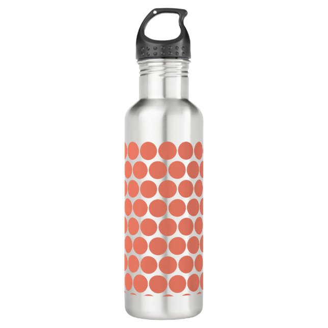 Frühlingsfarbe Pink Edelstahlflasche (Vorderseite)