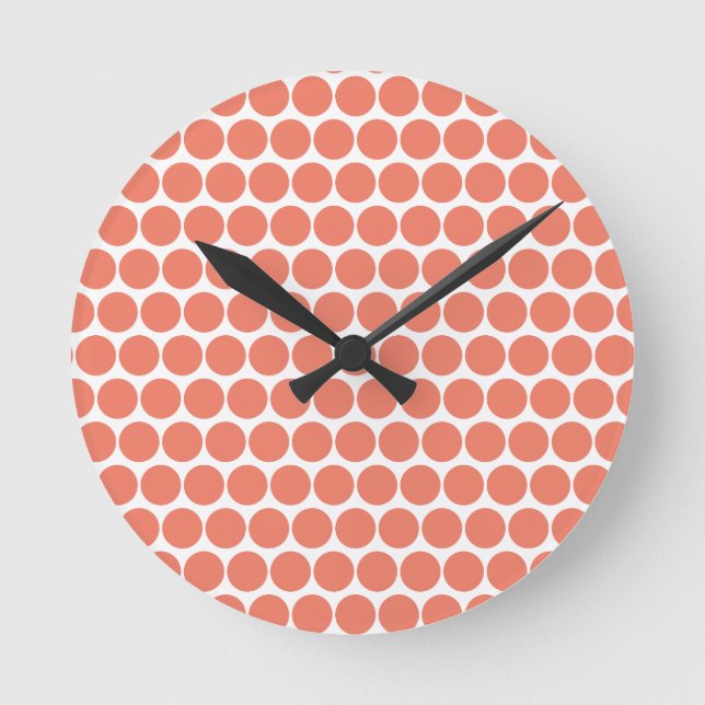 Frühlingsfarbe Pink Runde Wanduhr (Vorderseite)
