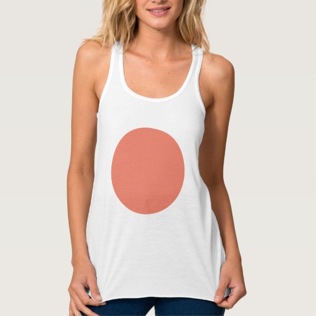 Frühlingsfarbe Pink Tank Top (Vorderseite)