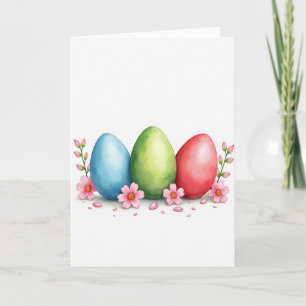 Frühlingsfarben blühen Kunstkarte Karte