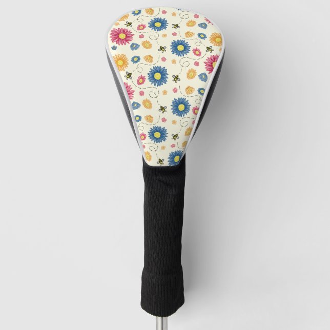 Frühlingsfarben Golf Headcover (Vorderseite)