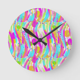 FRÜHLINGSFARBEN RUNDE WANDUHR