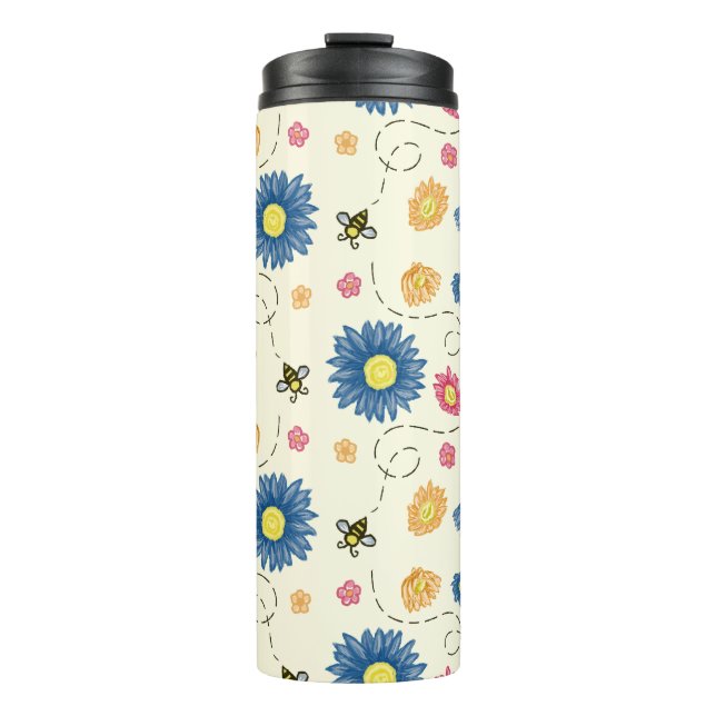 Frühlingsfarben Thermosbecher (Vorderseite)