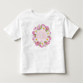 Frühlingsfarbige Blume Kindergeburtstag Kleinkind T-shirt