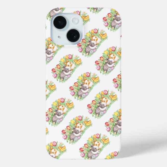Frühlingsferien Osterhase Case-Mate iPhone Hülle (Rückseite)