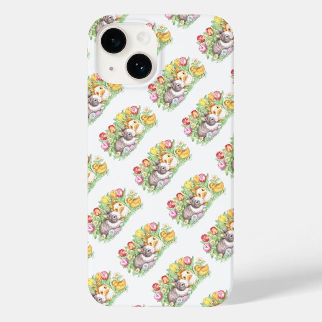 Frühlingsferien Ostern Bunny Case-Mate iPhone Hülle (Rückseite)