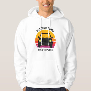 Frühlingsferien Roadtrip Sonnenuntergang individue Hoodie