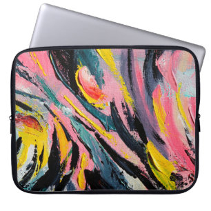 Frühlingsfest. Farbige Texturmalerei. Ab Laptopschutzhülle