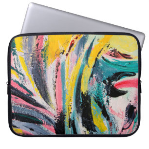 Frühlingsfest. Farbige Texturmalerei. Ab Laptopschutzhülle