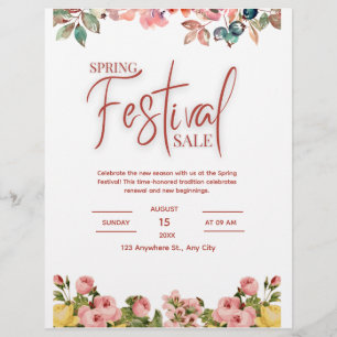 Frühlingsfest Flyer, Frühlingsfeier Flyer, Frühlin Flyer