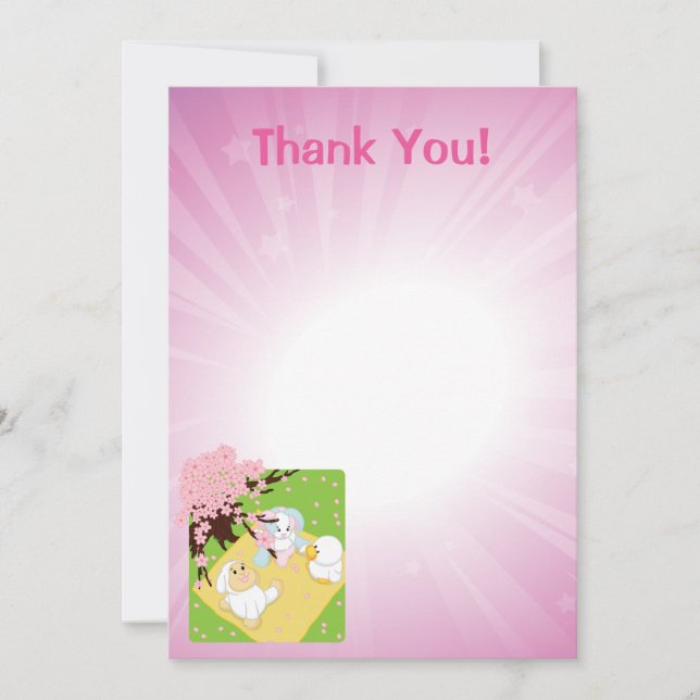 Frühlingsfest Picnic Einladung (Vorderseite)