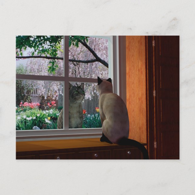 Frühlingsfieber Postkarte (Vorderseite)