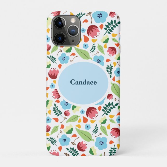 Frühlingsflora Personalisiert Case-Mate iPhone Hülle (Rückseite)