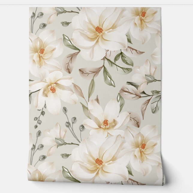 Frühlingsfloral Tapete (Abrollen)