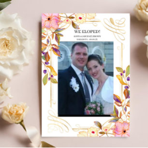 Frühlingsfloral Wir haben Hochzeitsankündigung gef Einladung