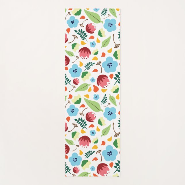 Frühlingsfloral Yogamatte (Vorderseite)
