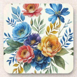 Frühlingsfloraldrucke Getränkeuntersetzer